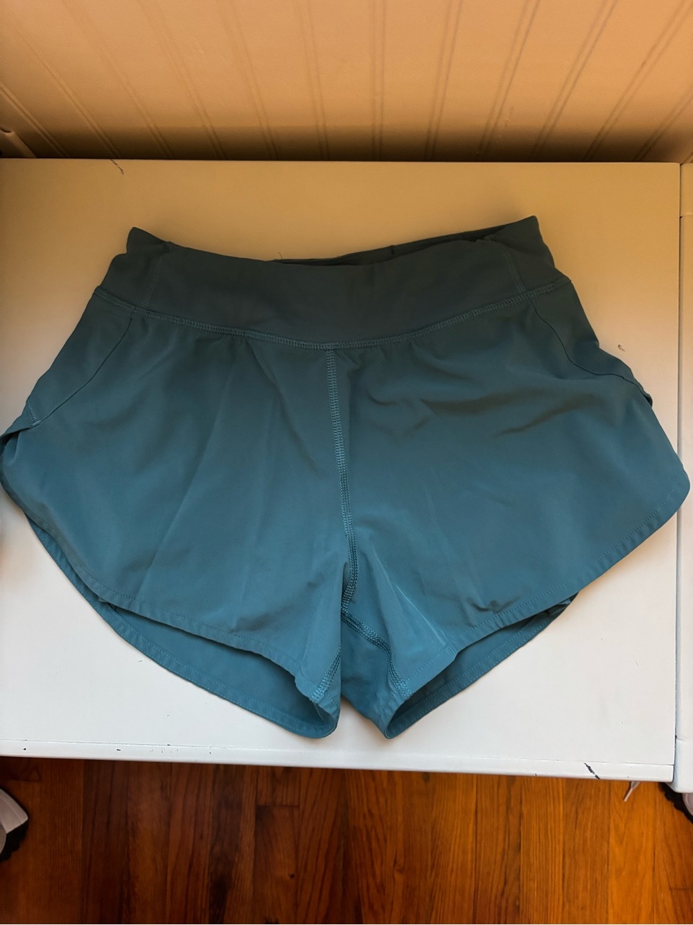 Athleta girl teal shorts